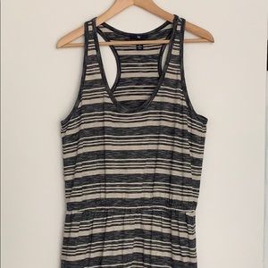 GAP Navy blue and cream maxi dress